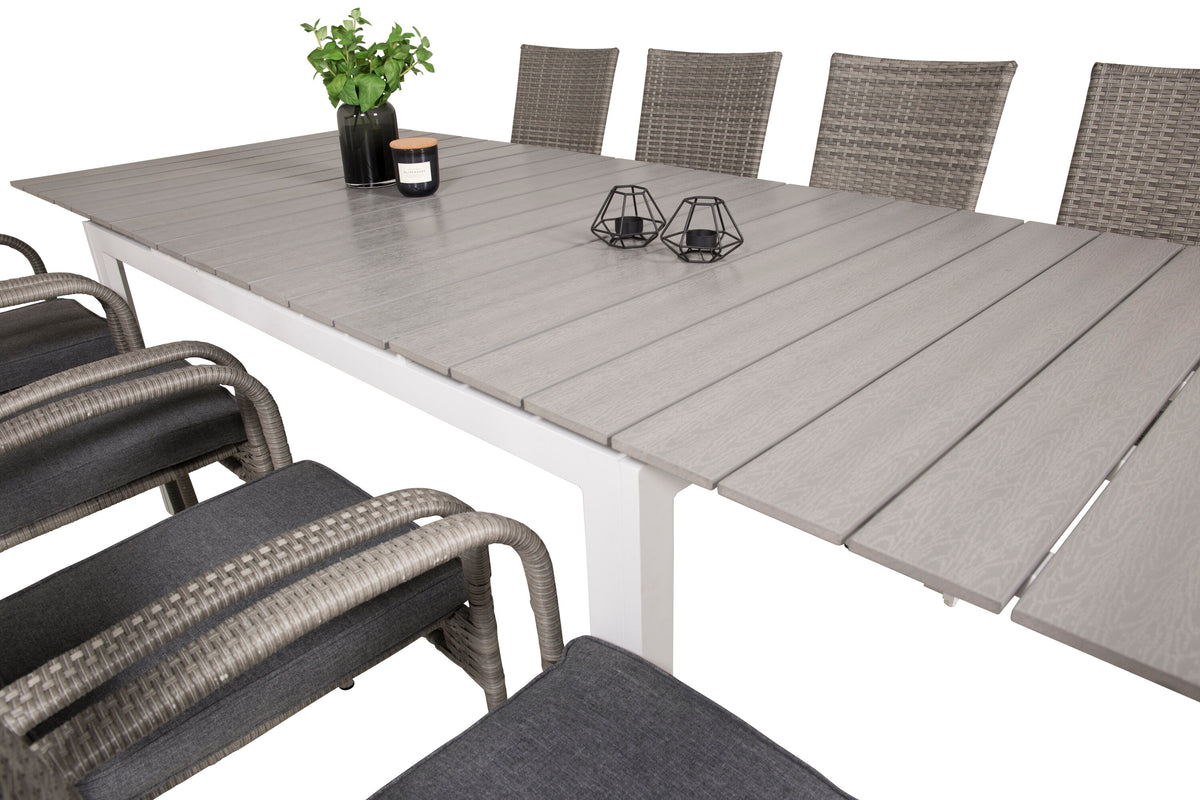 Levels Matbord med Anna Stolarna – Bord: 75x160x100 Stol: 62x96x55