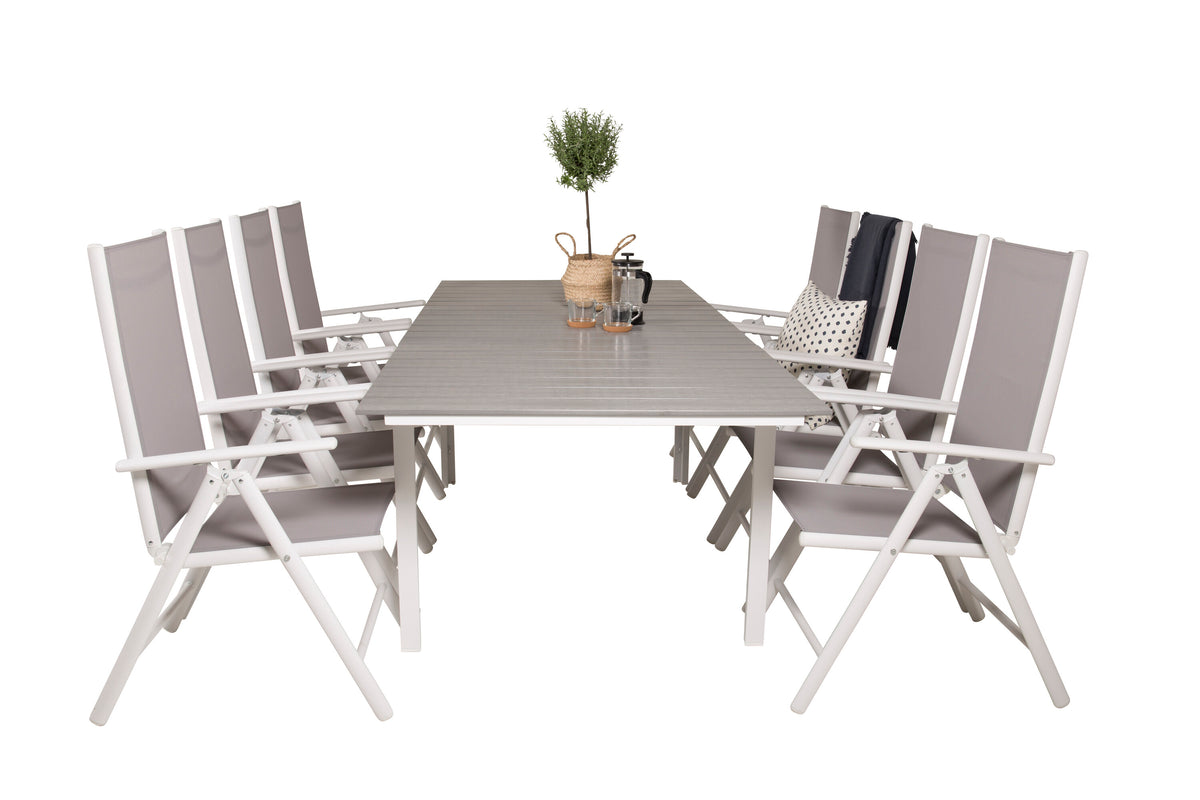 Levels Matbord med Break Stolarna – Bord: 75x160x100 Stol: 62x107,5x55