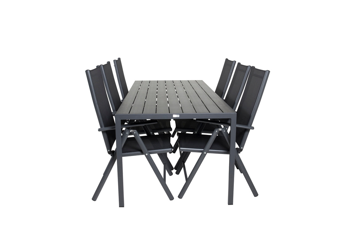 Break Matbord med Break Stolarna – Bord: 74x205x90 Stol: 62x107,5x55
