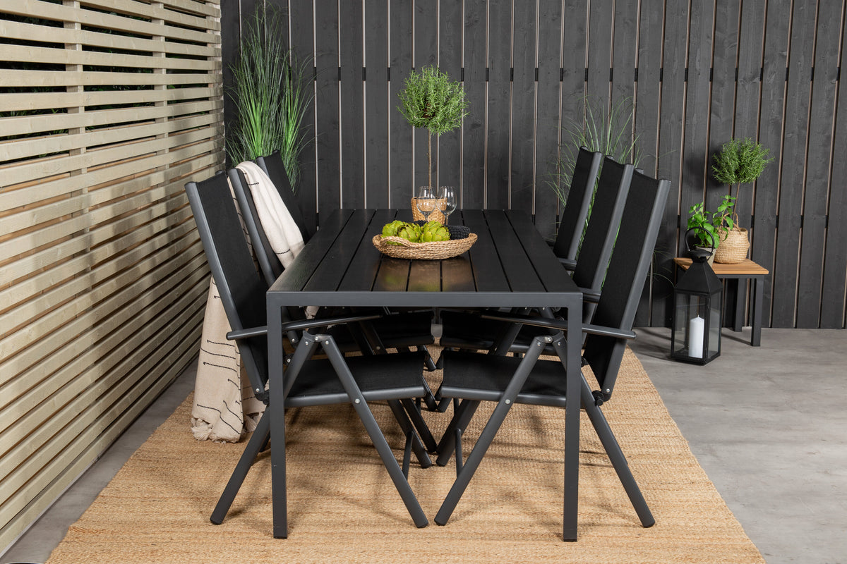 Break Matbord med Break Stolarna – Bord: 74x205x90 Stol: 62x107,5x55