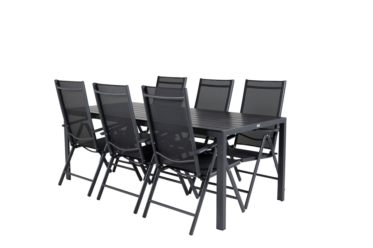 Break Matbord med Break Stolarna – Bord: 74x205x90 Stol: 62x107,5x55