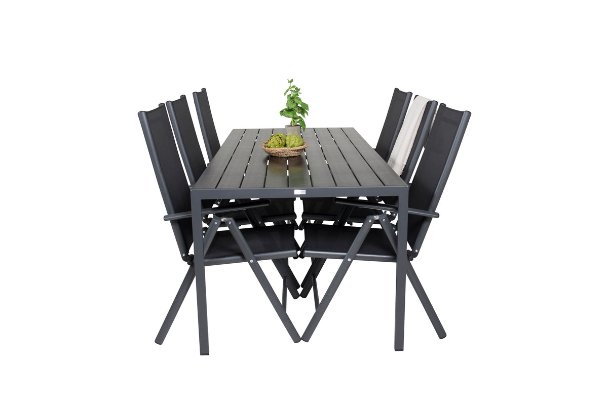 Break Matbord med Break Stolarna – Bord: 74x205x90 Stol: 62x107,5x55