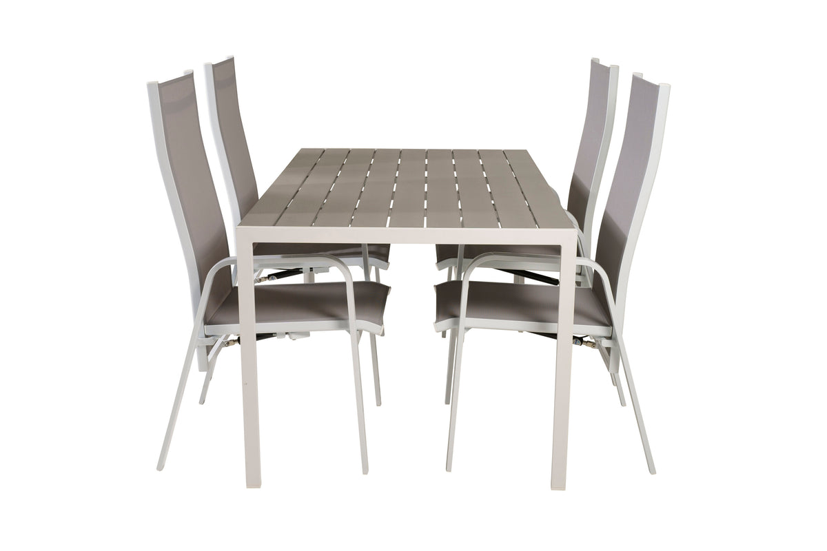 Break Matbord med Copacabana Stolarna – Bord: 74x150x90 Stol: 65x110x56,5
