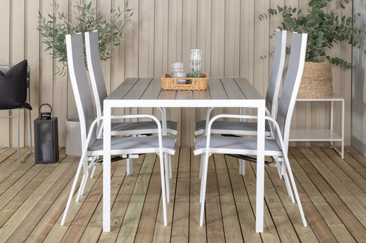 Break Matbord med Copacabana Stolarna – Bord: 74x150x90 Stol: 65x110x56,5