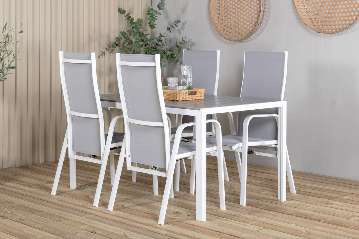 Break Matbord med Copacabana Stolarna – Bord: 74x150x90 Stol: 65x110x56,5