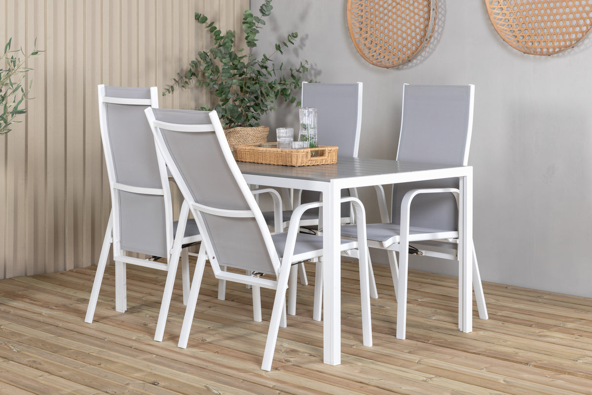 Break Matbord med Copacabana Stolarna – Bord: 74x150x90 Stol: 65x110x56,5