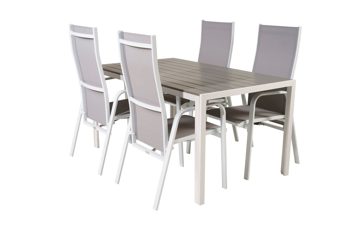 Break Matbord med Copacabana Stolarna – Bord: 74x150x90 Stol: 65x110x56,5