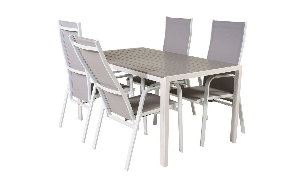 Break Matbord med Copacabana Stolarna – Bord: 74x150x90 Stol: 65x110x56,5