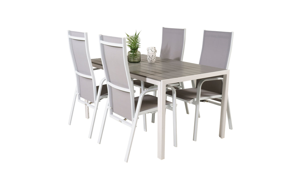 Break Matbord med Copacabana Stolarna – Bord: 74x150x90 Stol: 65x110x56,5