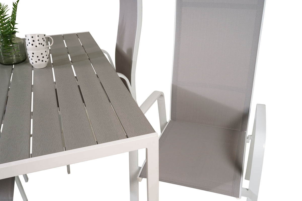 Break Matbord med Copacabana Stolarna – Bord: 74x150x90 Stol: 65x110x56,5