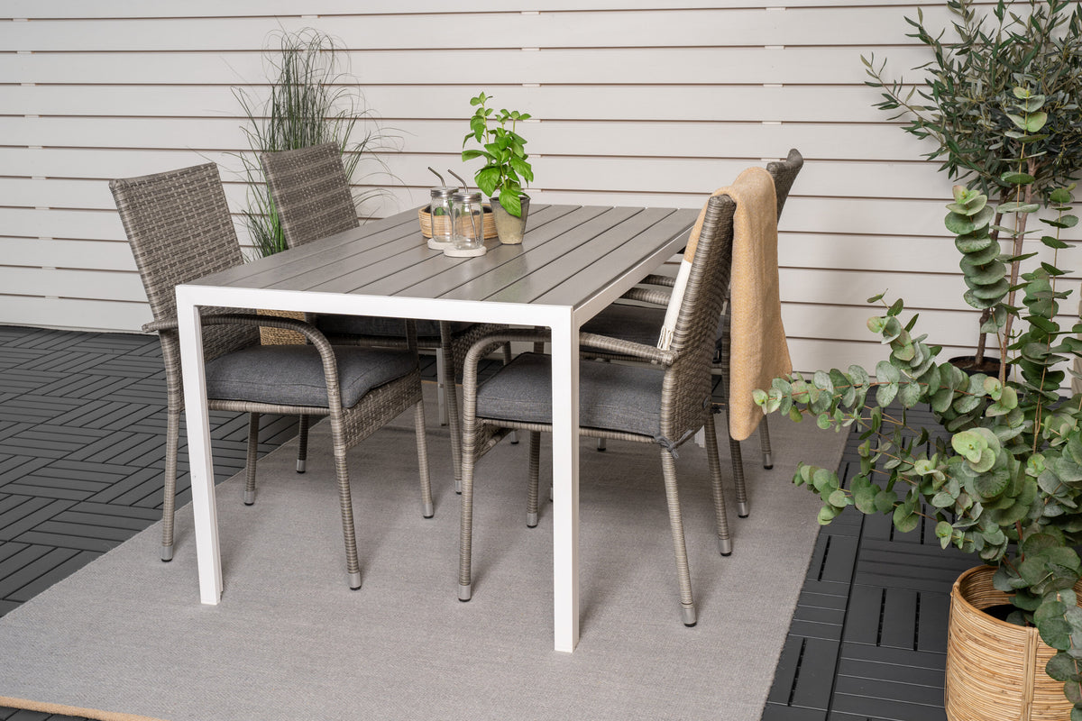 Break Matbord med Anna Stolarna – Bord: 74x150x90 Stol: 62x96x55