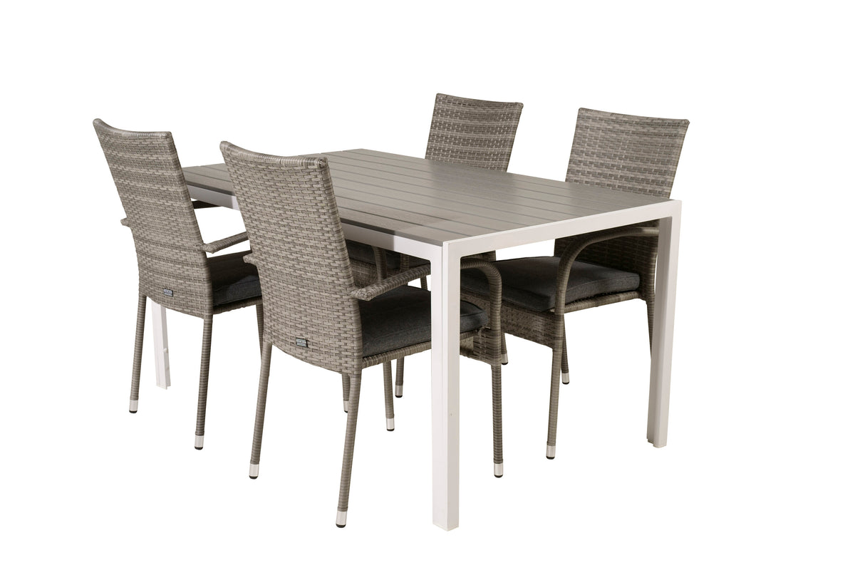 Break Matbord med Anna Stolarna – Bord: 74x150x90 Stol: 62x96x55