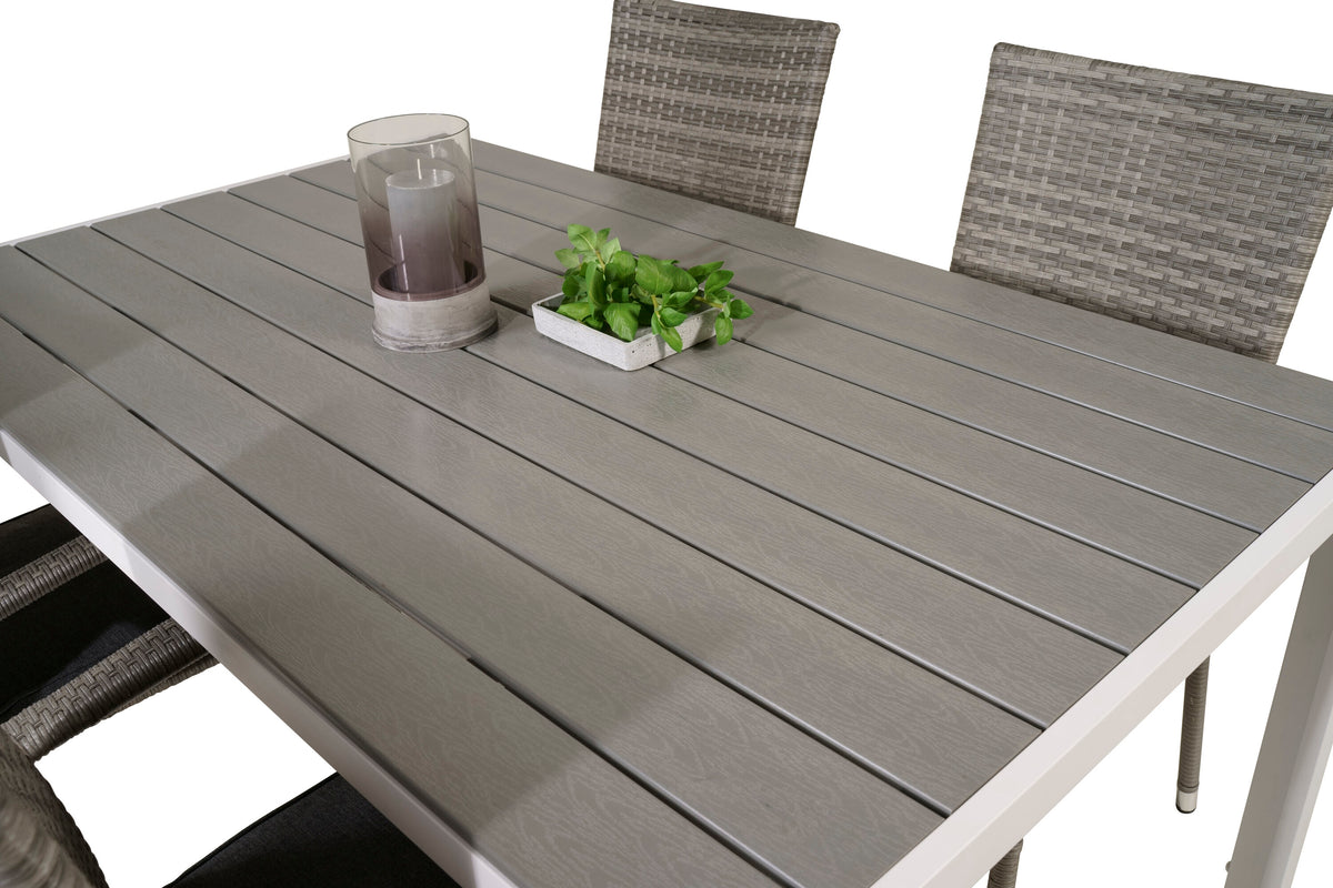 Break Matbord med Anna Stolarna – Bord: 74x150x90 Stol: 62x96x55