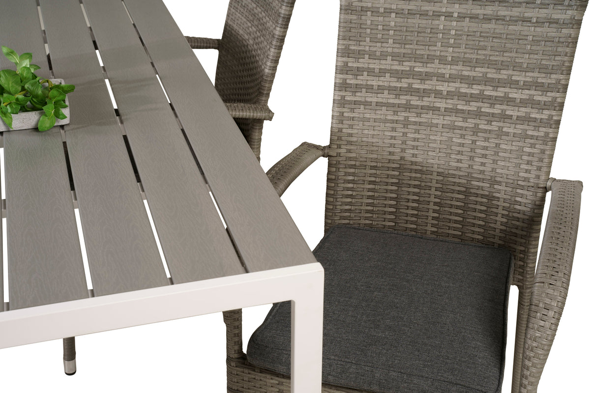 Break Matbord med Anna Stolarna – Bord: 74x150x90 Stol: 62x96x55