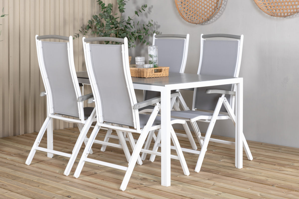 Break Matbord med Albany Stolarna – Bord: 74x150x90 Stol: 73x109x61