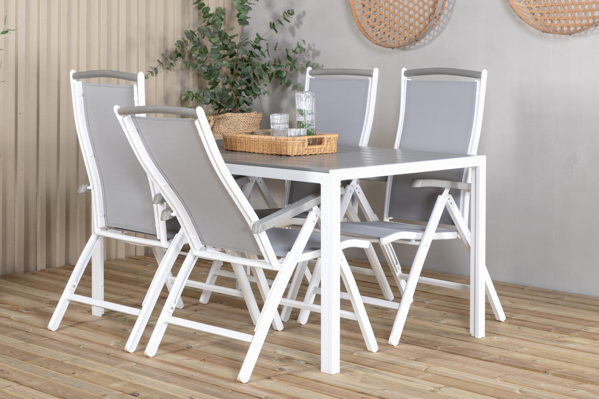 Break Matbord med Albany Stolarna – Bord: 74x150x90 Stol: 73x109x61