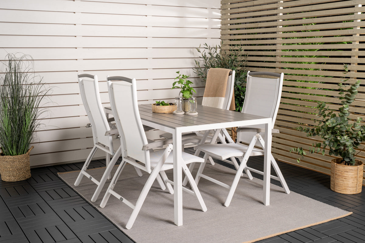 Break Matbord med Albany Stolarna – Bord: 74x150x90 Stol: 73x109x61