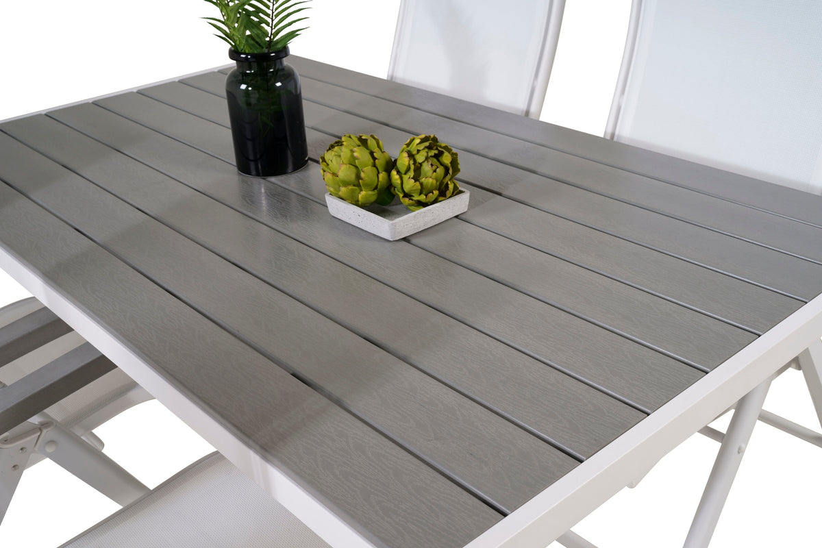 Break Matbord med Albany Stolarna – Bord: 74x150x90 Stol: 73x109x61