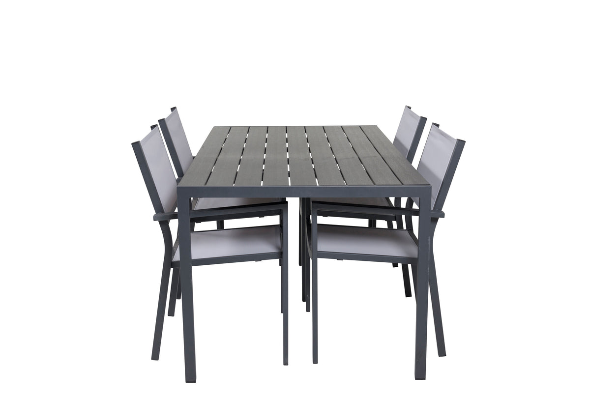 Break Matbord med Copacabana Stolarna – Bord: 74x150x90 Stol: 56x88x60