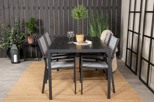 Break Matbord med Copacabana Stolarna – Bord: 74x150x90 Stol: 56x88x60
