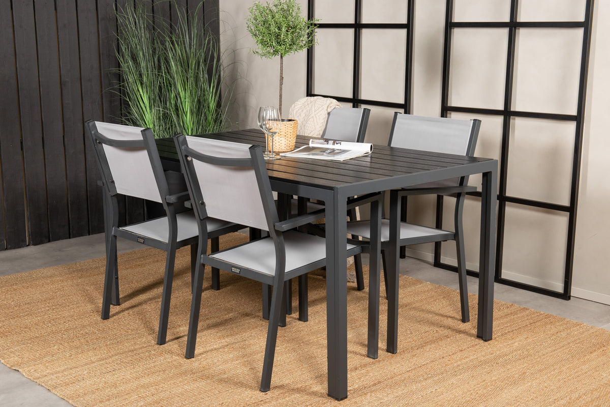 Break Matbord med Copacabana Stolarna – Bord: 74x150x90 Stol: 56x88x60
