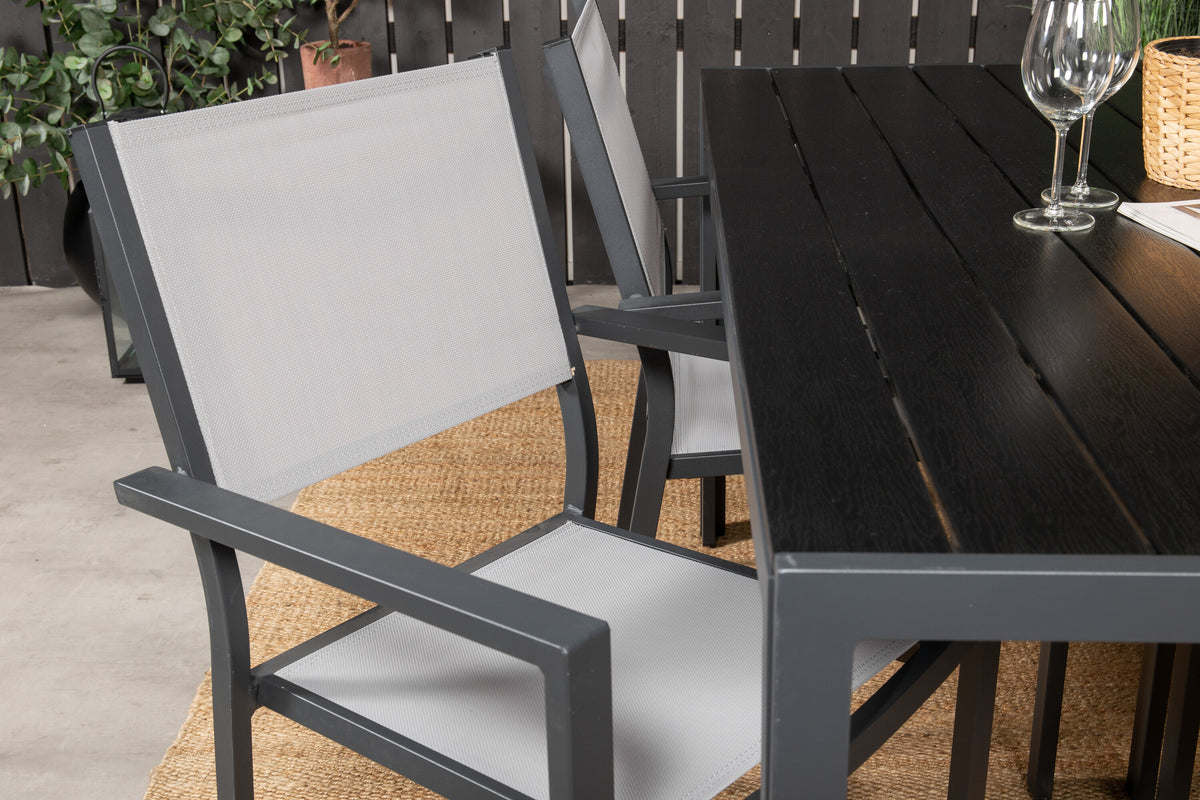 Break Matbord med Copacabana Stolarna – Bord: 74x150x90 Stol: 56x88x60