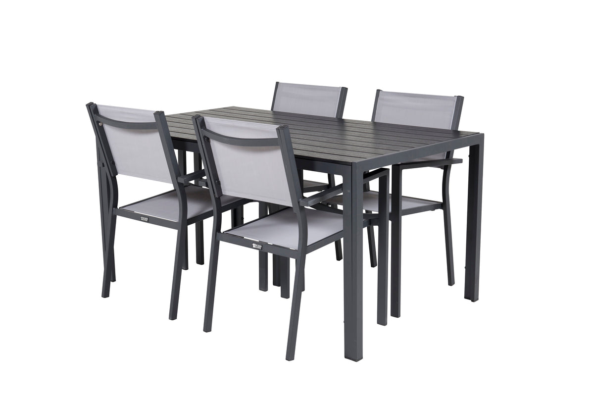 Break Matbord med Copacabana Stolarna – Bord: 74x150x90 Stol: 56x88x60