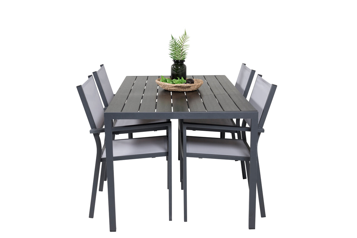 Break Matbord med Copacabana Stolarna – Bord: 74x150x90 Stol: 56x88x60