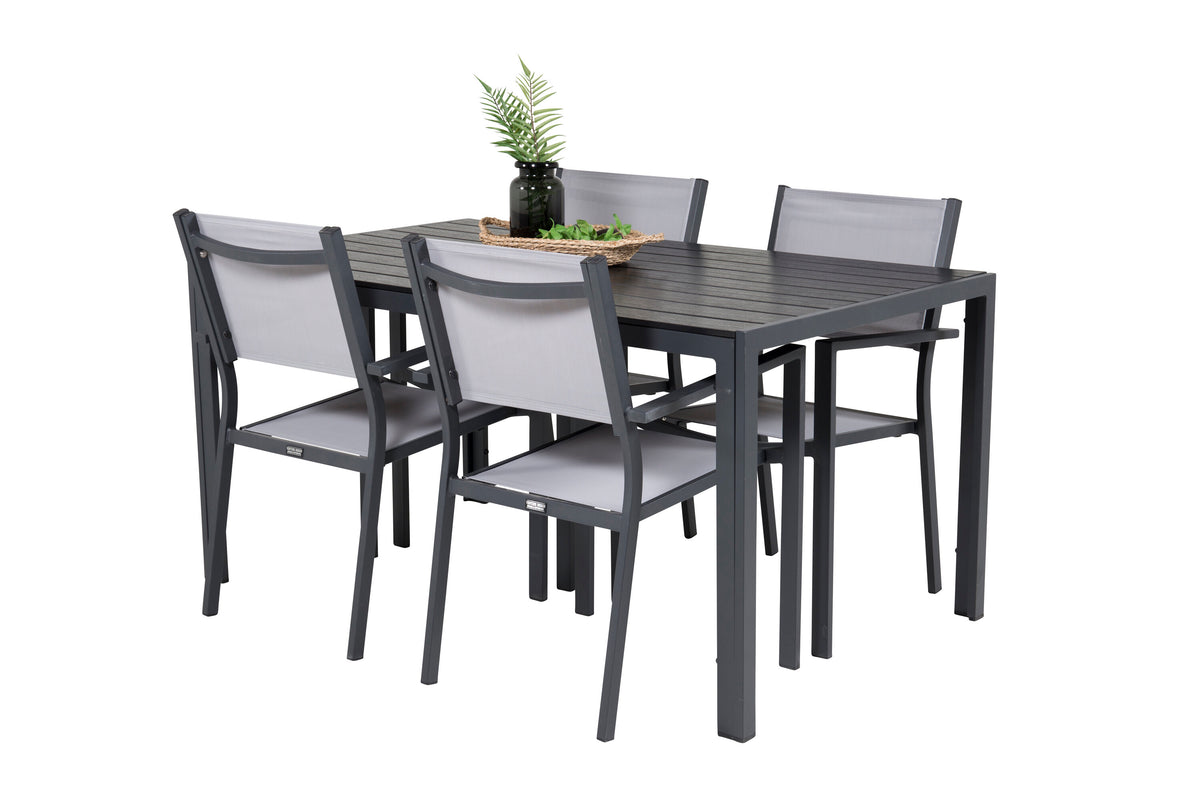 Break Matbord med Copacabana Stolarna – Bord: 74x150x90 Stol: 56x88x60