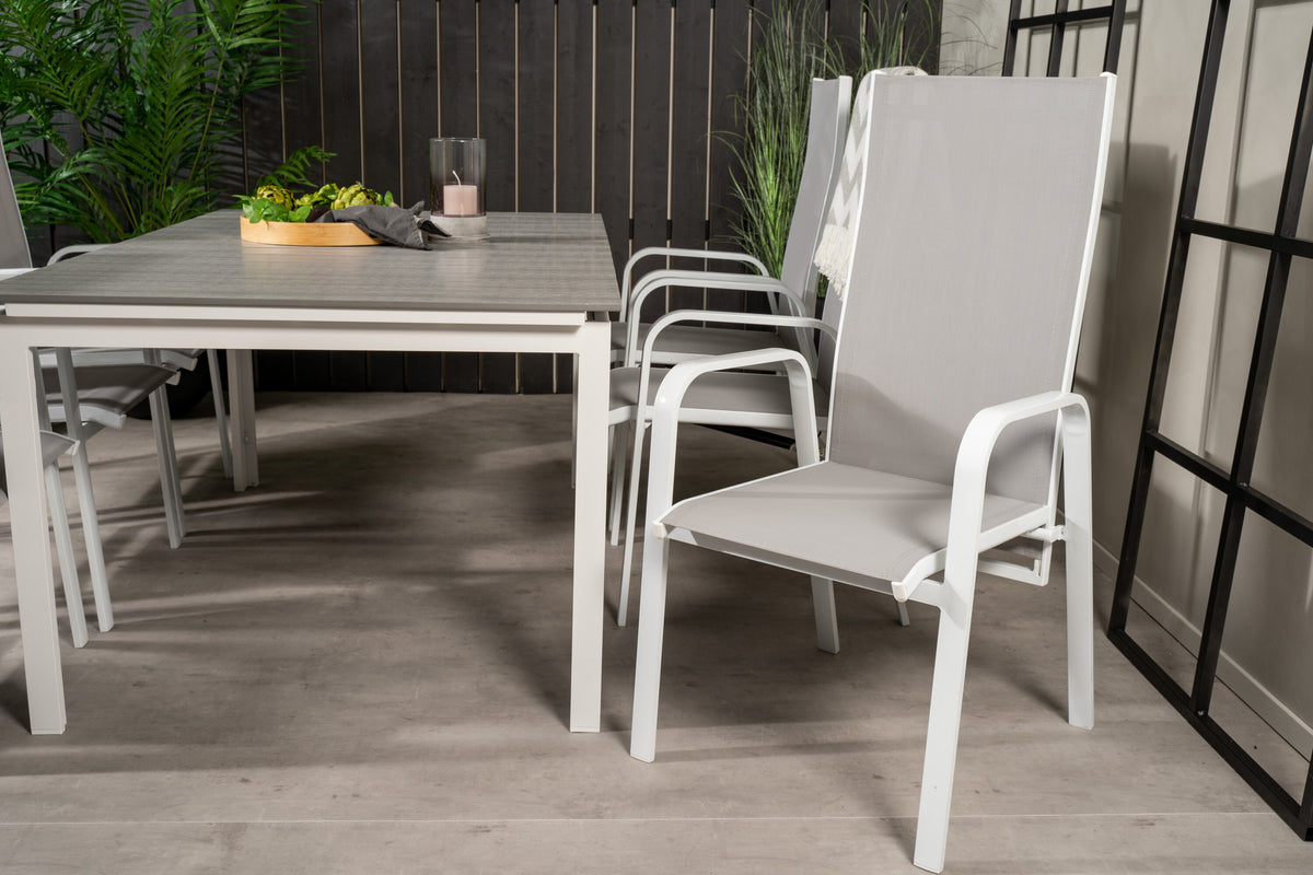 Levels Matbord med Copacabana Stolarna – Bord: 75x160x100 Stol: 65x110x56,5