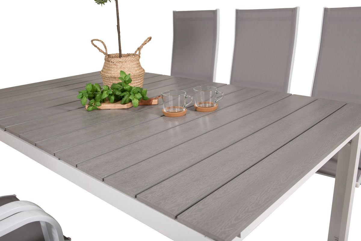 Levels Matbord med Copacabana Stolarna – Bord: 75x160x100 Stol: 65x110x56,5