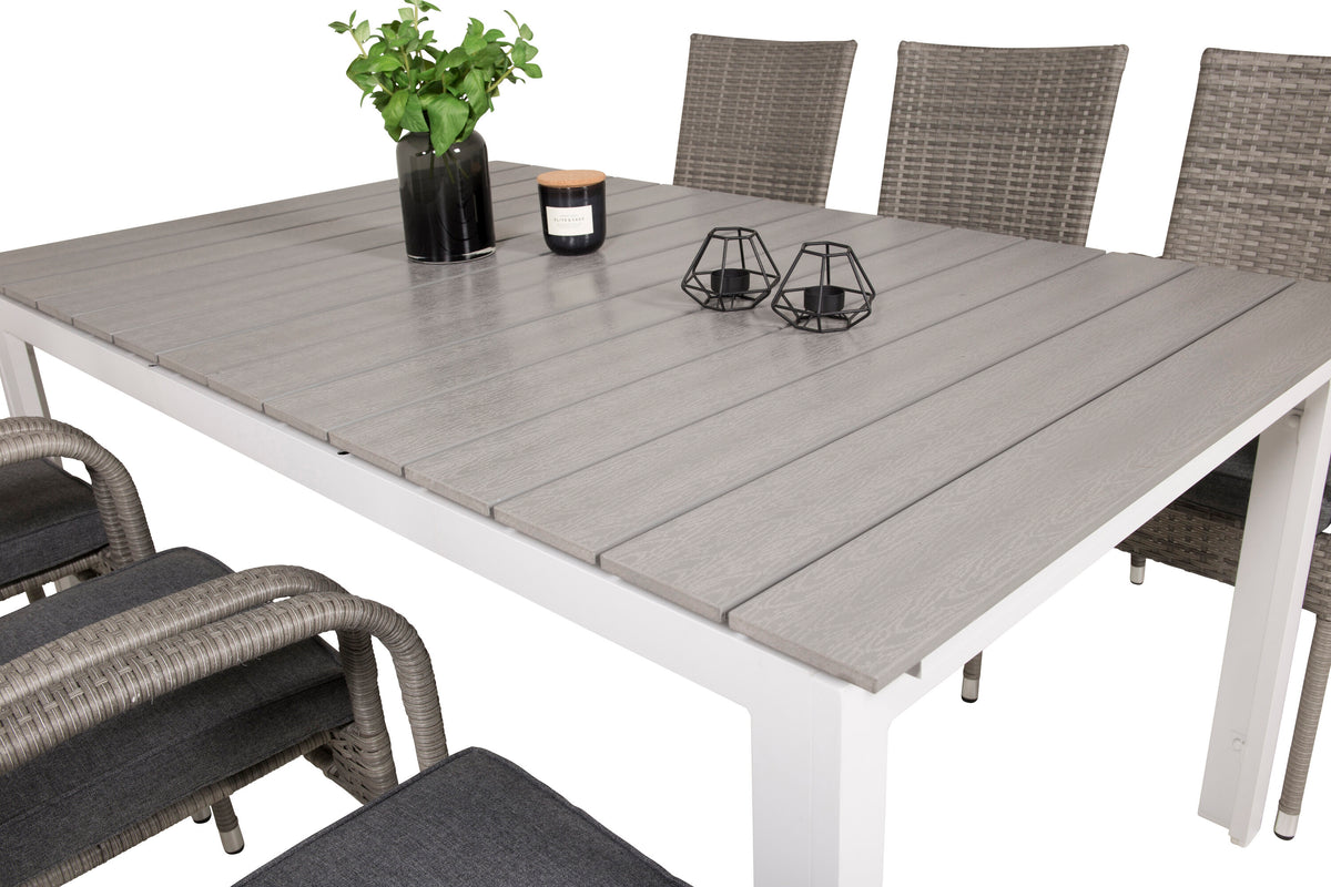Levels Matbord med Anna Stolarna – Bord: 75x160x100 Stol: 62x96x55