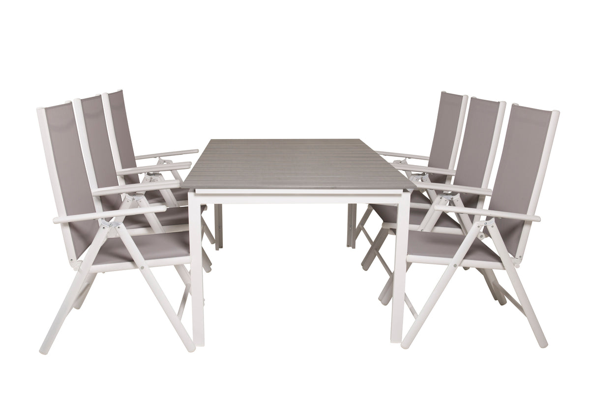 Levels Matbord med Break Stolarna – Bord: 75x160x100 Stol: 62x107,5x55
