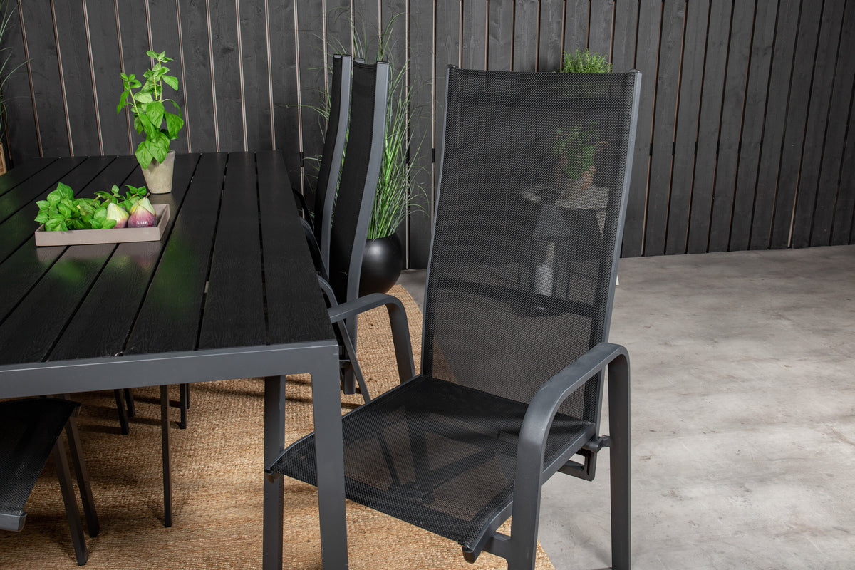 Break Matbord med Copacabana Stolarna – Bord: 74x205x90 Stol: 65x110x56,5