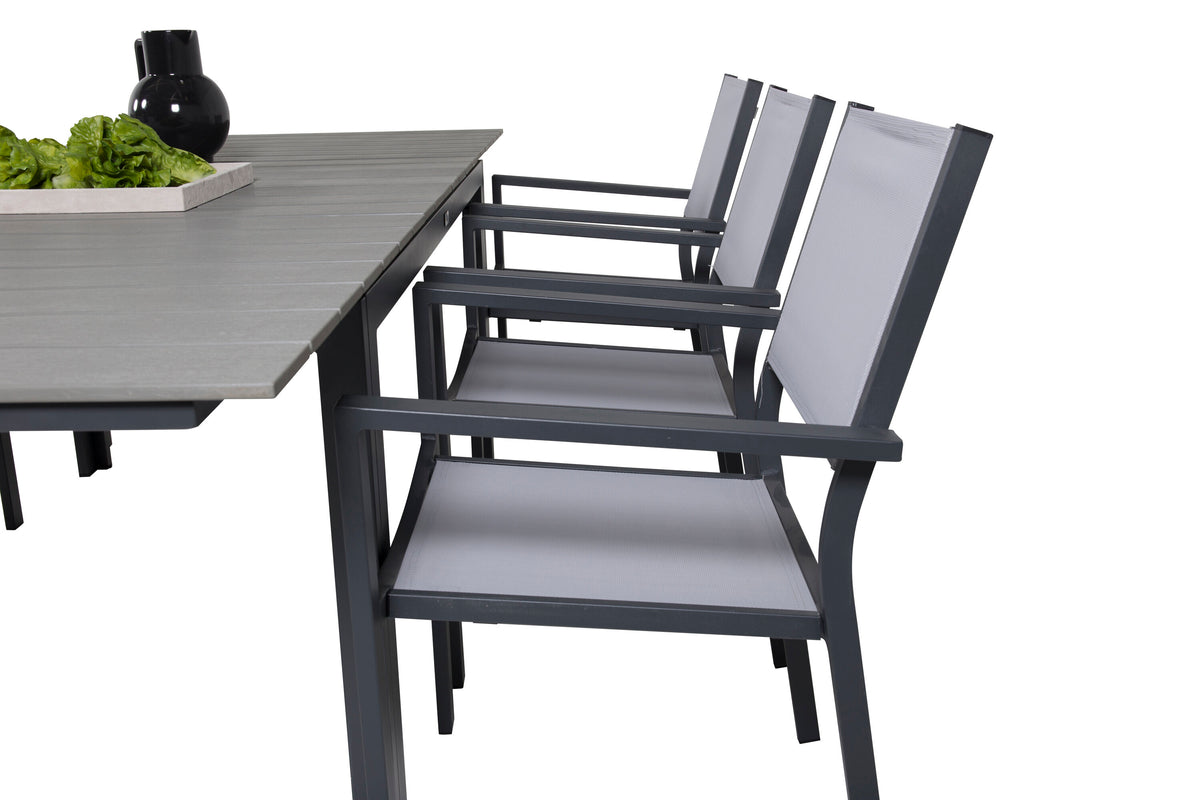 Levels Matbord med Copacabana Stolarna – Bord: 74x160x100 Stol: 56x88x60