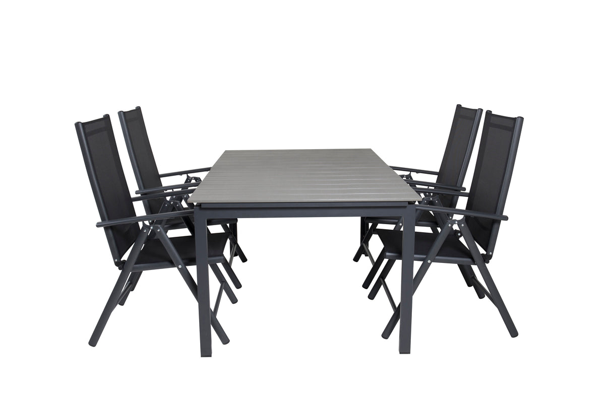 Levels Matbord med Break Stolarna – Bord: 75x160x100 Stol: 62x107,5x55