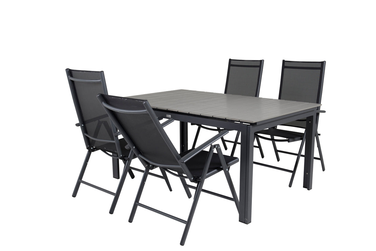 Levels Matbord med Break Stolarna – Bord: 75x160x100 Stol: 62x107,5x55