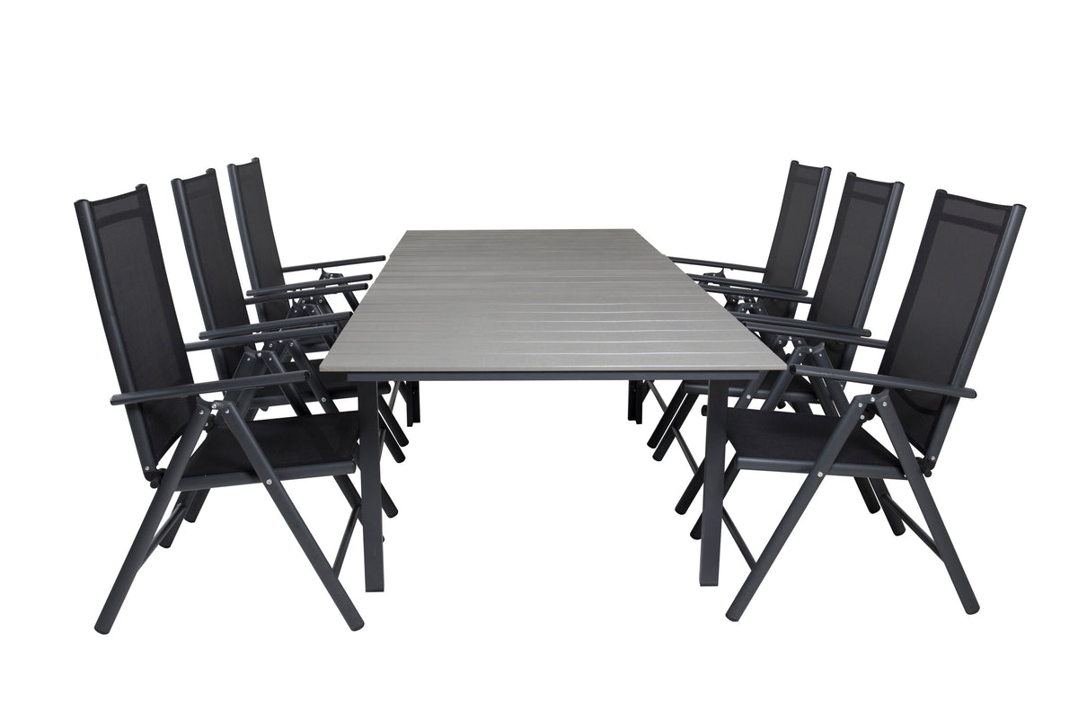 Levels Matbord med Break Stolarna – Bord: 75x160x100 Stol: 62x107,5x55