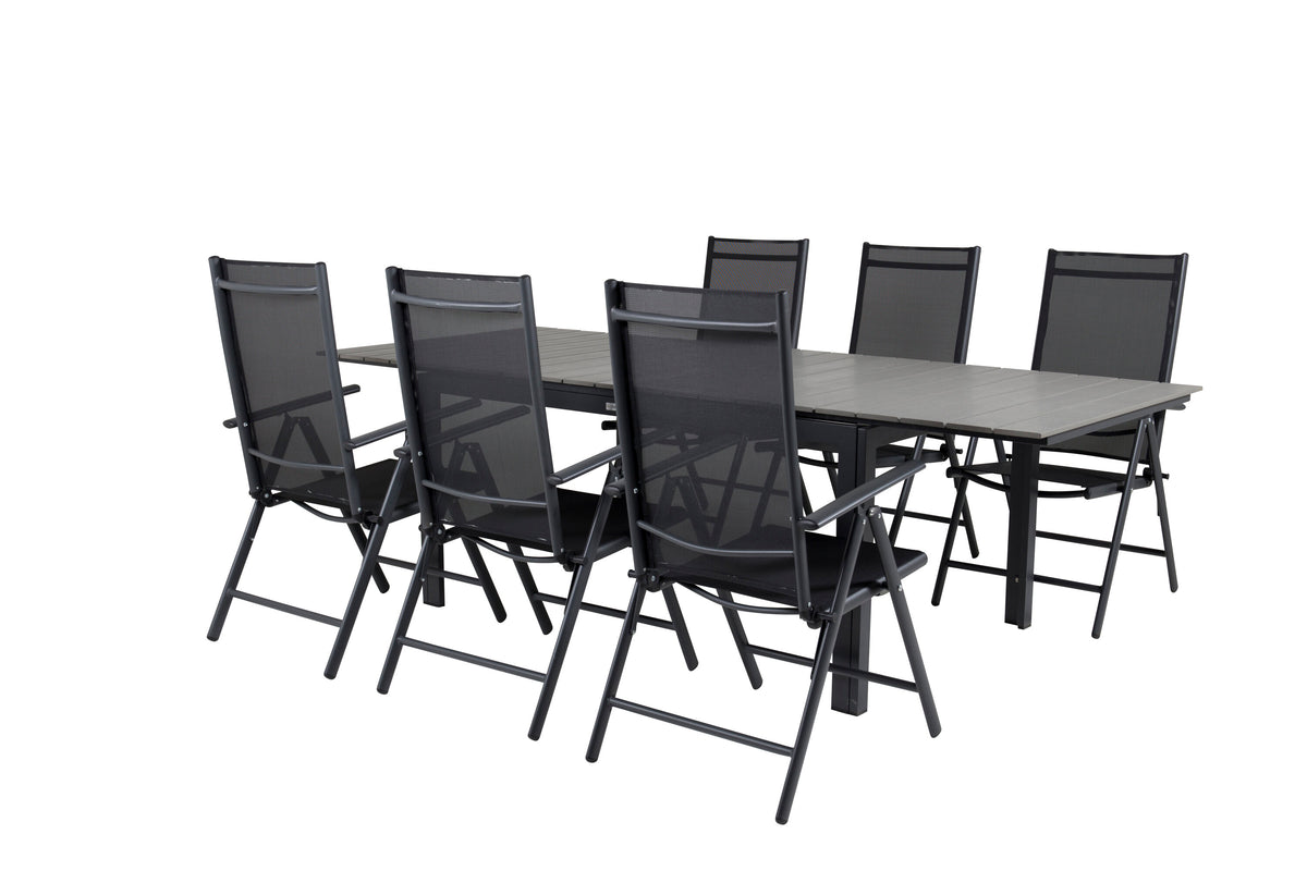 Levels Matbord med Break Stolarna – Bord: 75x160x100 Stol: 62x107,5x55