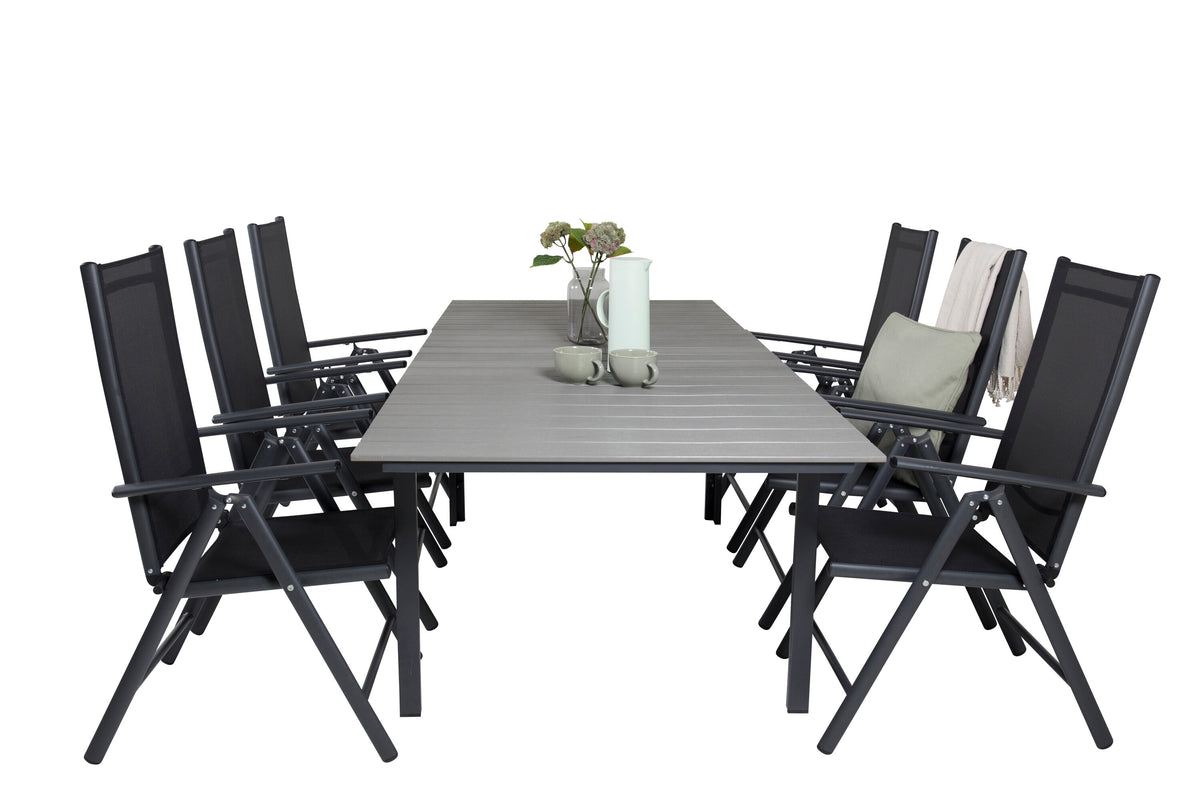 Levels Matbord med Break Stolarna – Bord: 75x160x100 Stol: 62x107,5x55