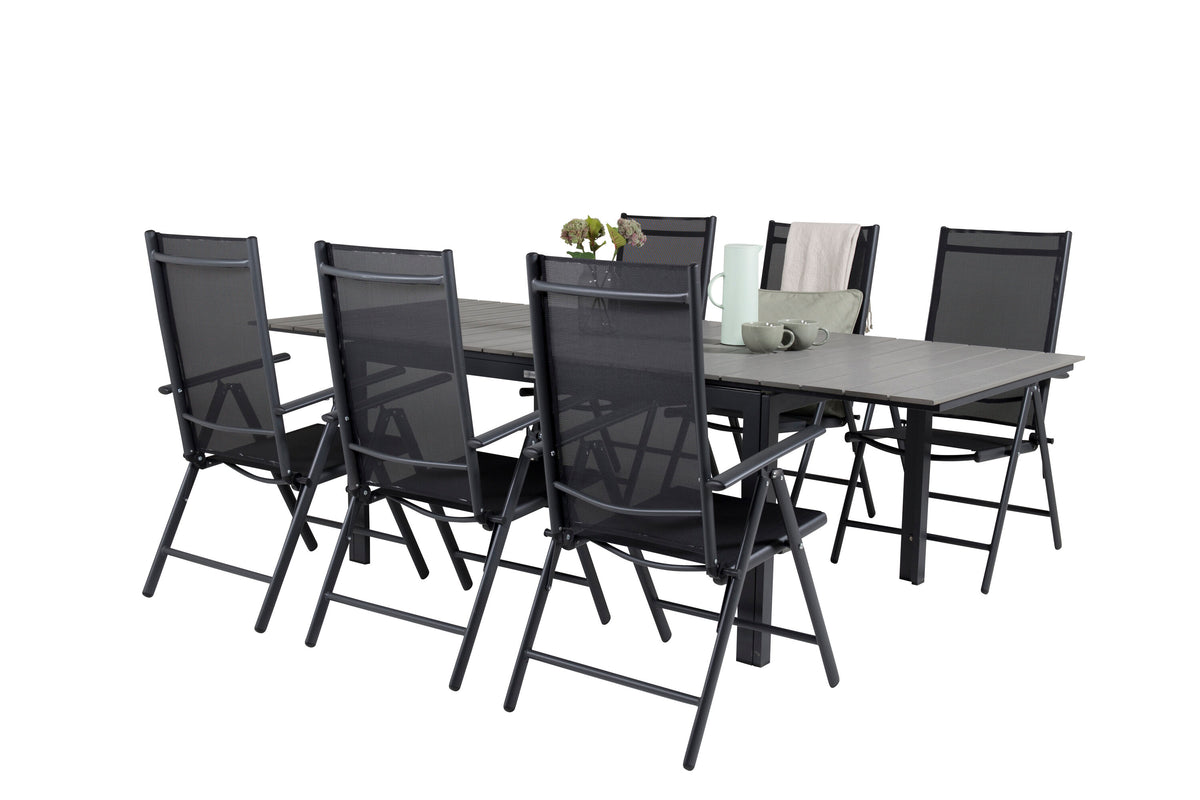 Levels Matbord med Break Stolarna – Bord: 75x160x100 Stol: 62x107,5x55