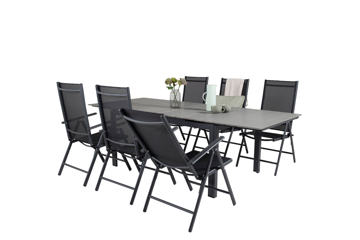 Levels Matbord med Break Stolarna – Bord: 75x160x100 Stol: 62x107,5x55