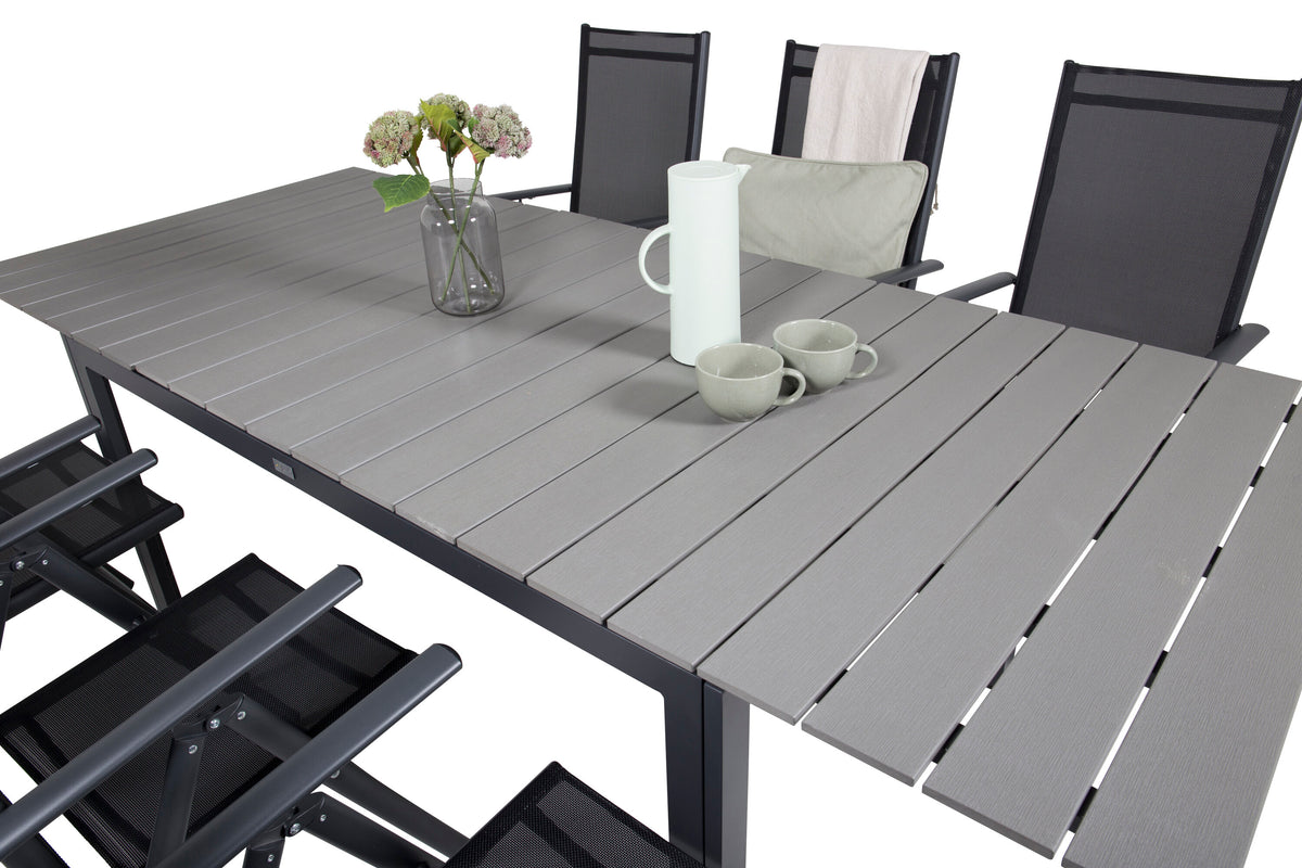 Levels Matbord med Break Stolarna – Bord: 75x160x100 Stol: 62x107,5x55