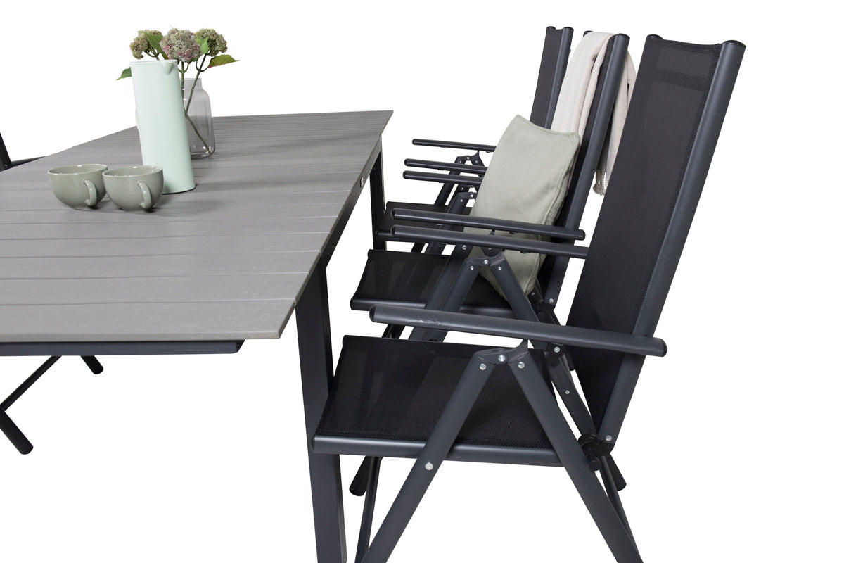 Levels Matbord med Break Stolarna – Bord: 75x160x100 Stol: 62x107,5x55