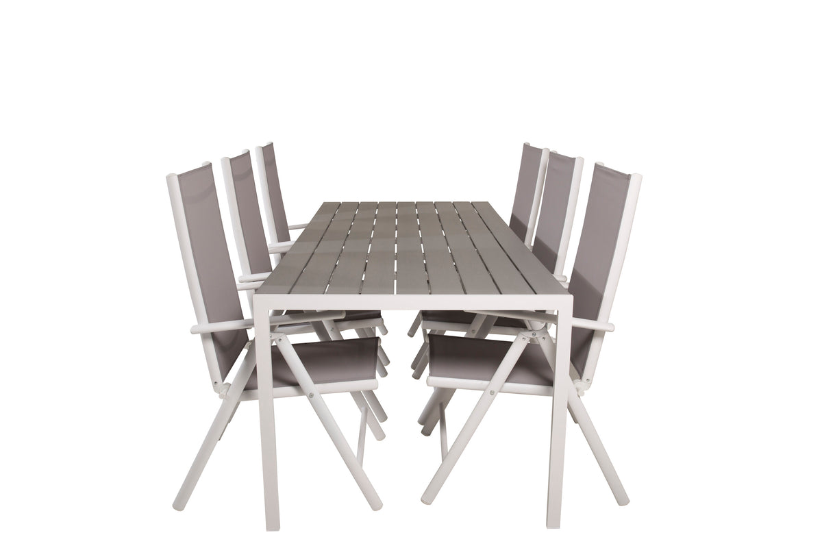 Break Matbord med Break Stolarna – Bord: 74x205x90 Stol: 62x107,5x55