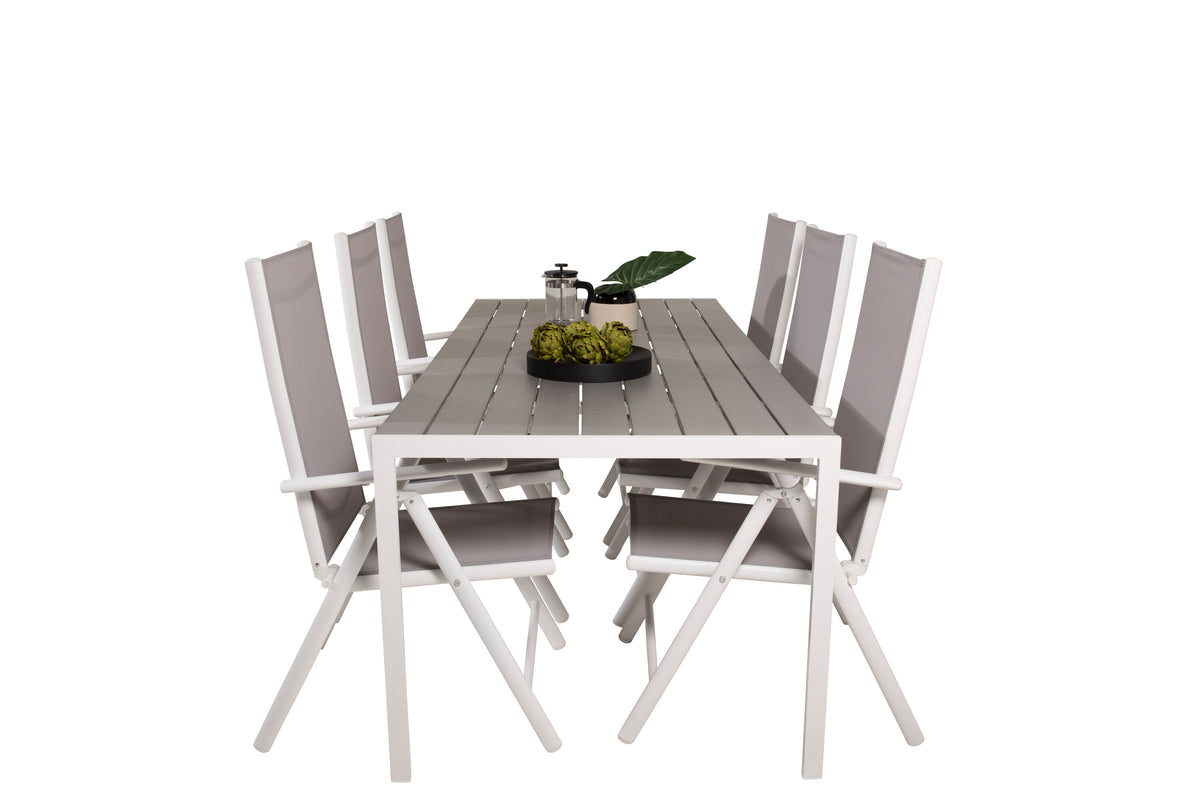 Break Matbord med Break Stolarna – Bord: 74x205x90 Stol: 62x107,5x55