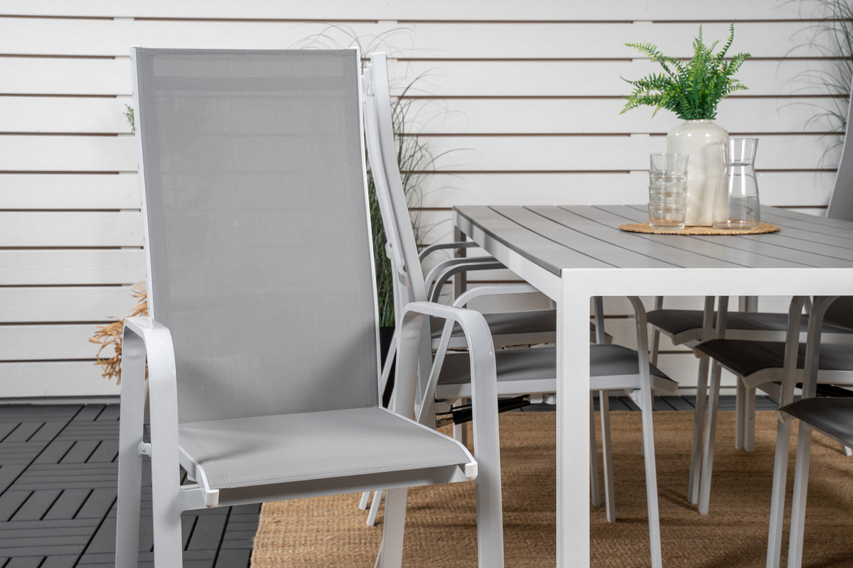 Break Matbord med Copacabana Stolarna – Bord: 74x205x90 Stol: 65x110x56,5