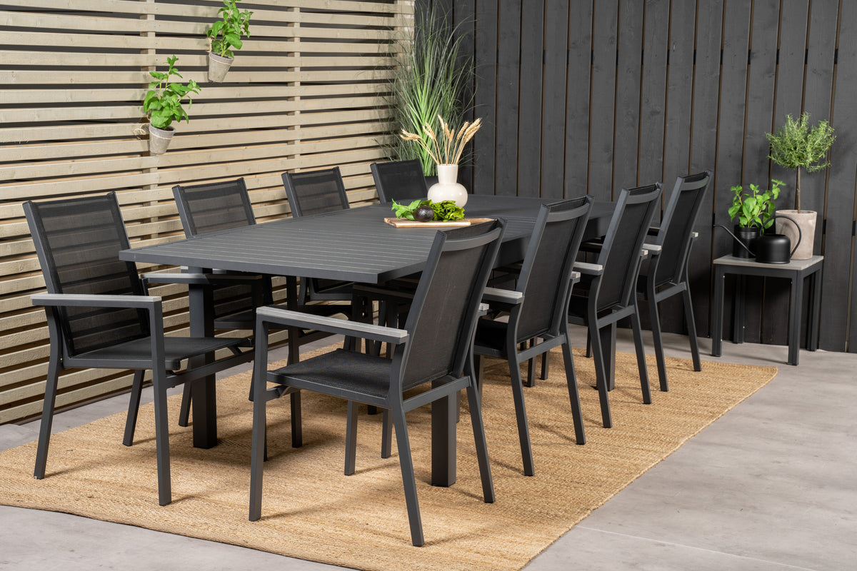 Marbella Matbord med Parma Stolarna – Aluminium