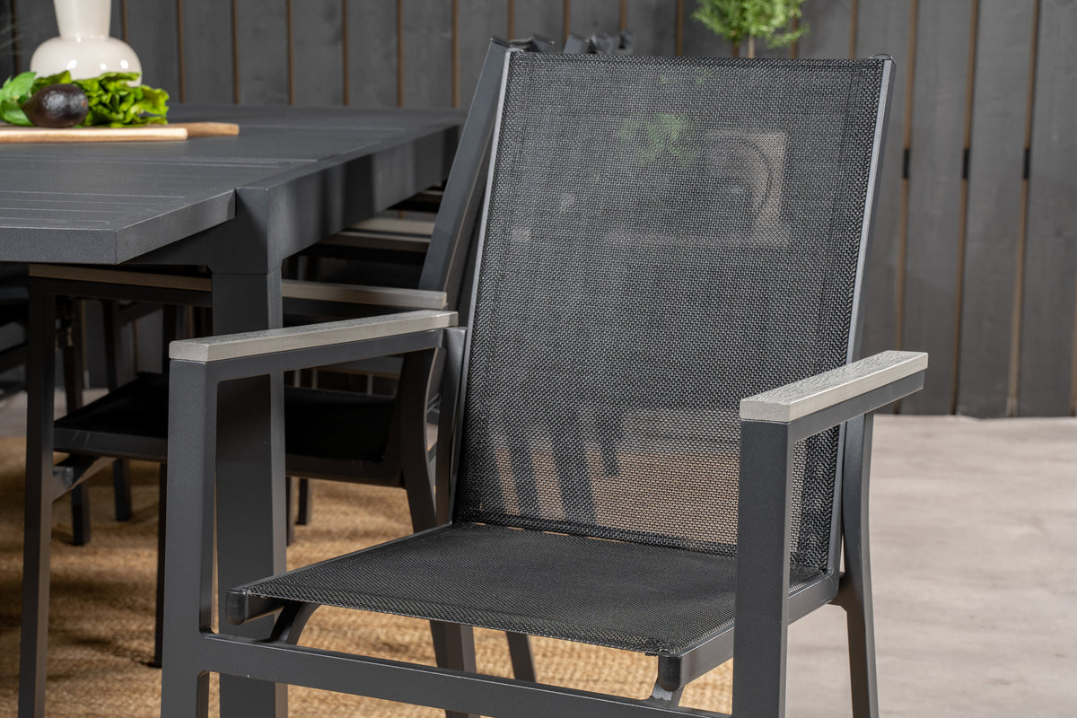 Marbella Matbord med Parma Stolarna – Aluminium