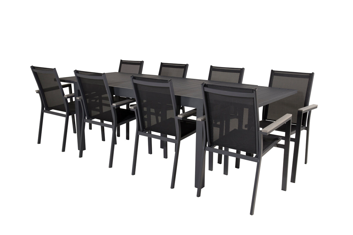 Marbella Matbord med Parma Stolarna – Aluminium